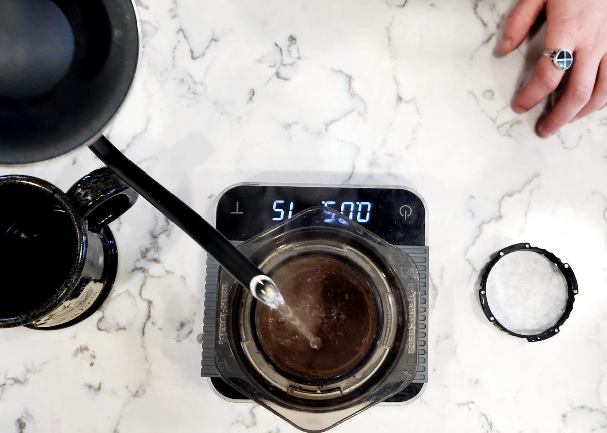 Coffee Paddle for Stirring and Emptying Coffee in a French Pres